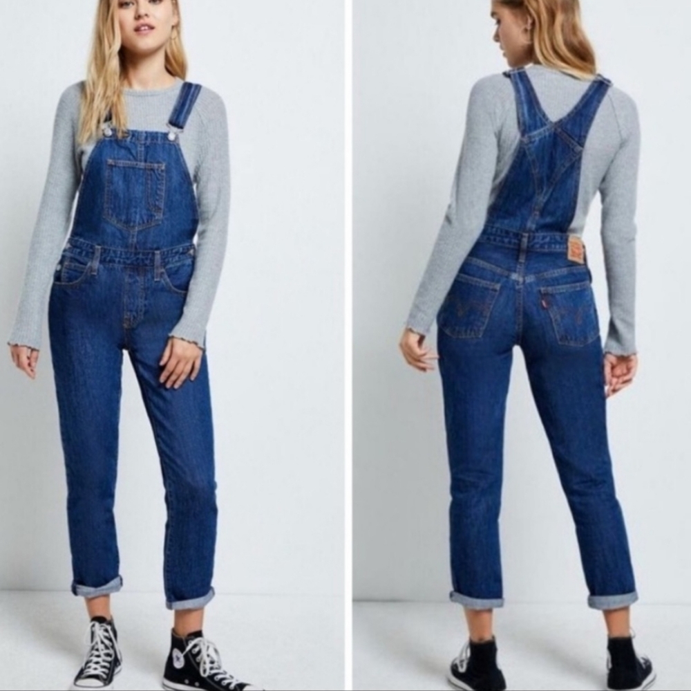 Levi's Original Denim Blue Overalls Size XS